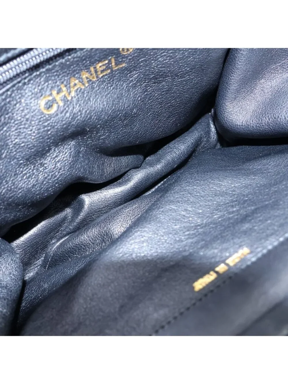 Chanel Quilted Kiss Lock Mini Bag Black Lambskin Gold